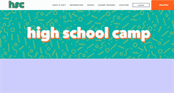 Desktop Screenshot of highschoolcamp.com